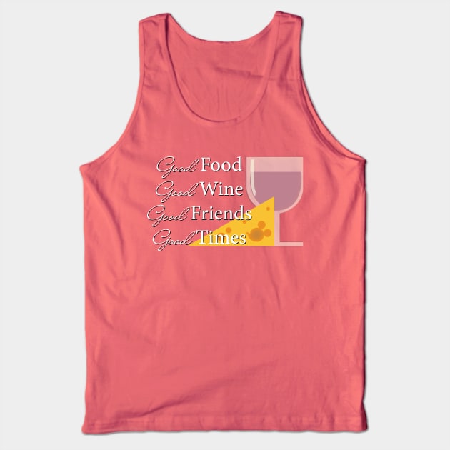 Food & Wine Fest Tank Top by WereAllMadBoutique